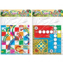 بازی منچ و مارپله پارچه ای وکیوم بردیا