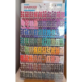 ماژیک طراحی راندو دو سر بیسیک 80 رنگ  استند 480 عددی 