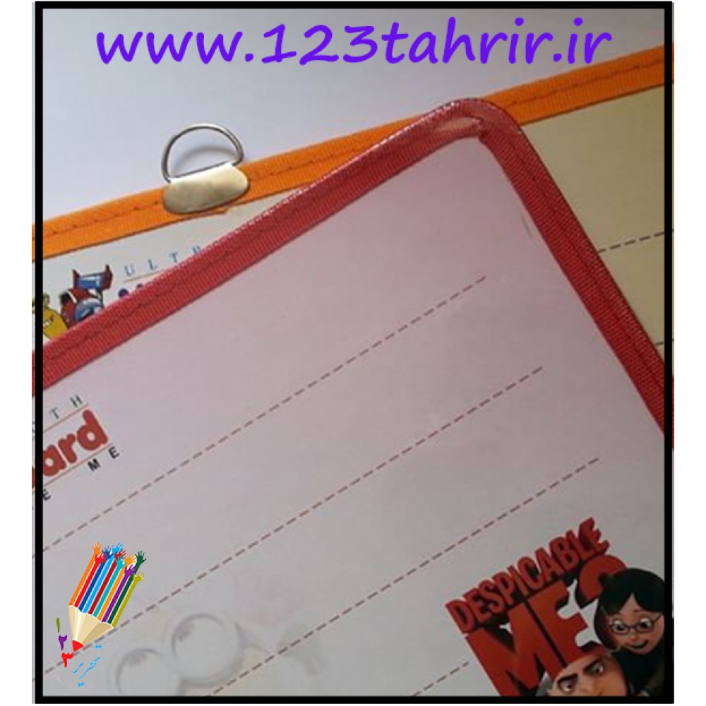 تخته وایت برد کودک  30*40 دور دوخت فانتزی /عمده/