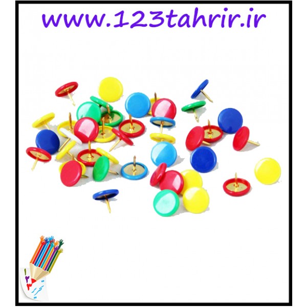 پونز رنگی 50 تایی /عمده/ بسته 10 عددی پونز رنگی 50 تایی /عمده/ بسته 10 عددی