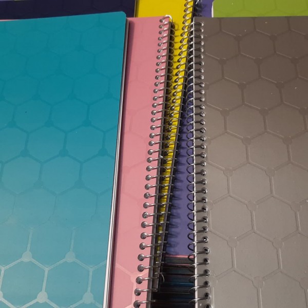 دفتر 200 برگ سیمی طلقی رنگی تک سلفون / عمده / کارتن 36 عددی