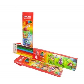 فکتیس مداد رنگی 6 رنگ جعبه مقوایی *عمده* (24 بسته)