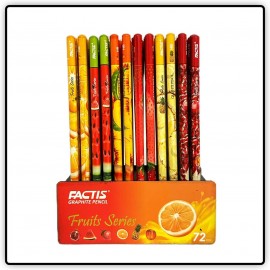 مداد مشکی طرح میوه فکتیس  / عمده / لیوان 72 تایی
