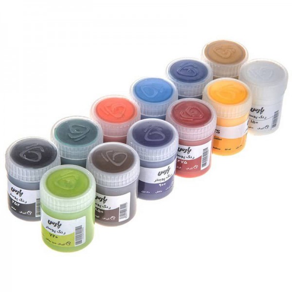 پارس گواش تک رنگ 6 عددی /عمده/