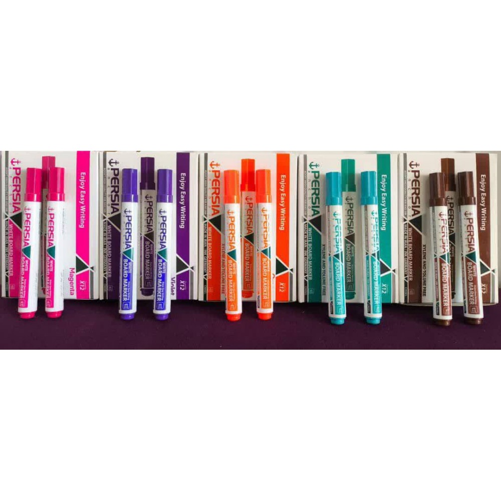 ماژیک وایت برد پرشیا / عمده / بسته 12 تایی
