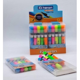 پلیکان ماژیک علامت زن قلمی هرون بسته 5 رنگ / رگلام 60 تایی